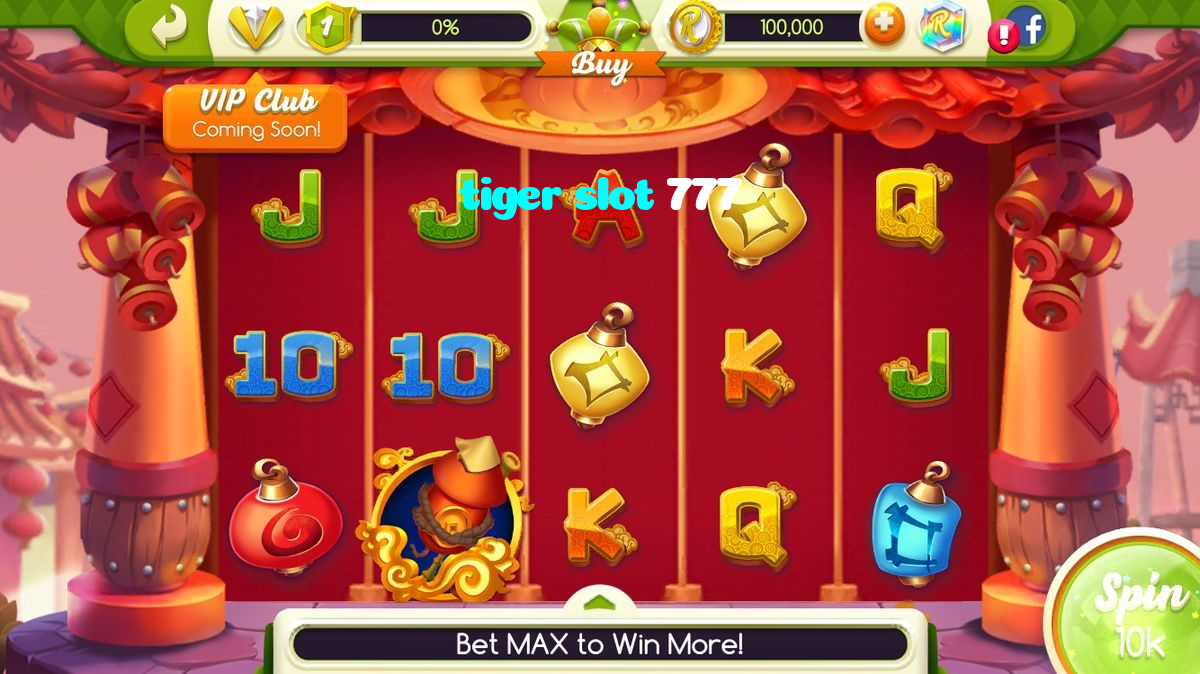 tiger slot 777 casino presented on mobile device in Pakistan with slots and live games